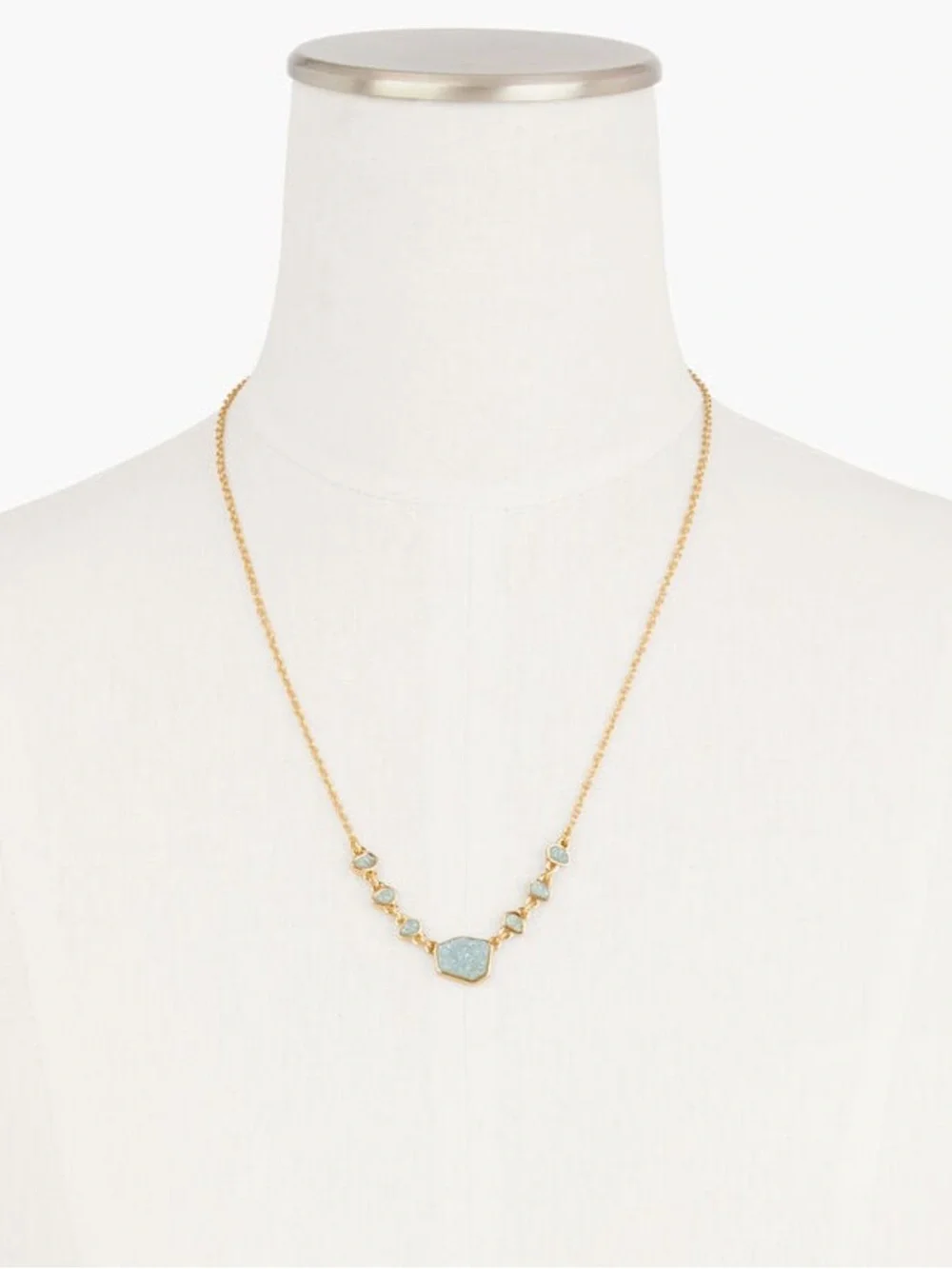 Talbots Gold-tone Pavé Pendant Necklace - Women Jewelry